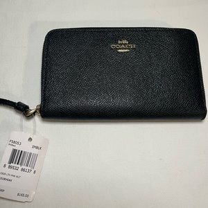 Coach Wallet Wristlet - Black